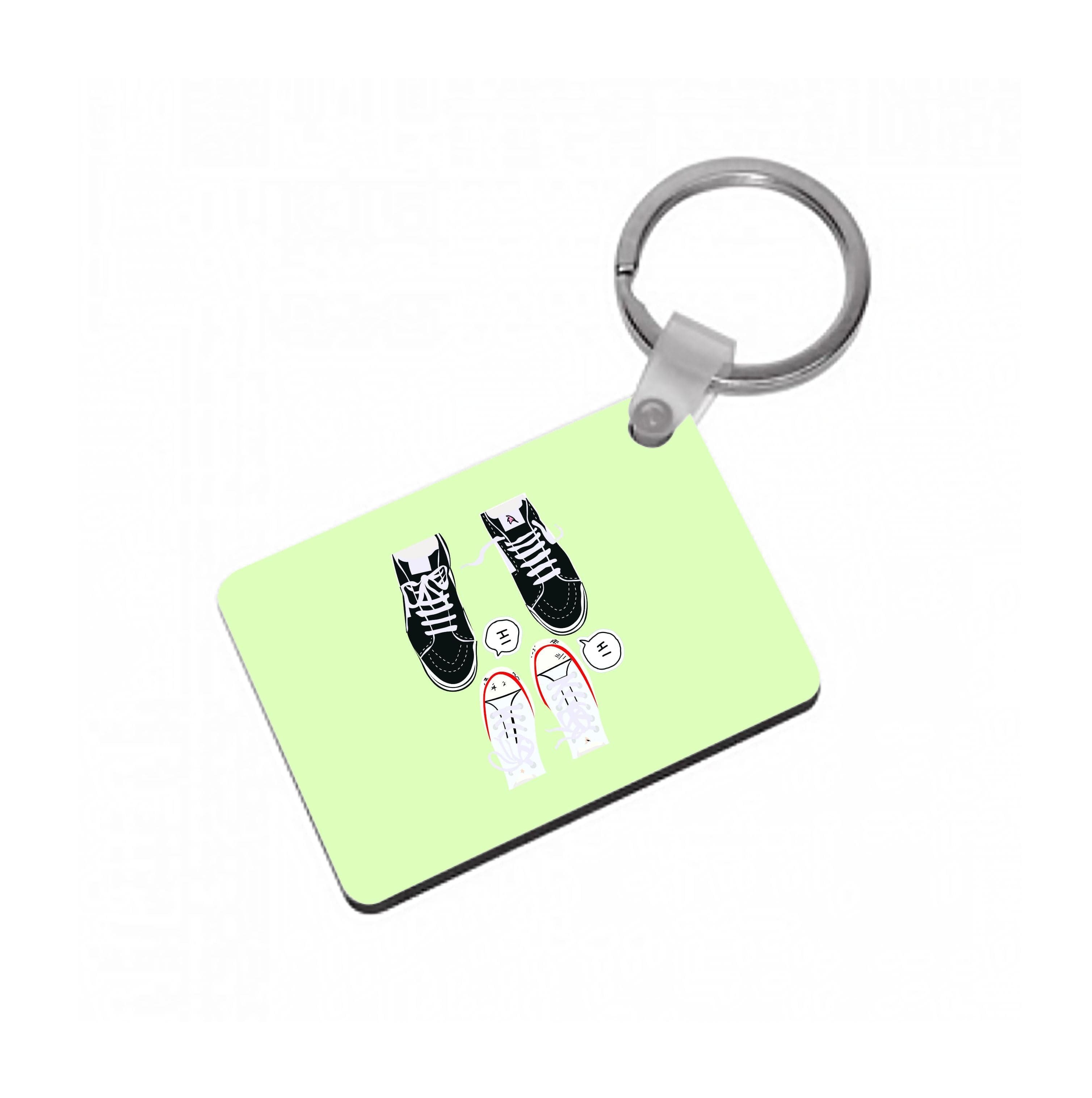 Hi - Heart TV Keyring