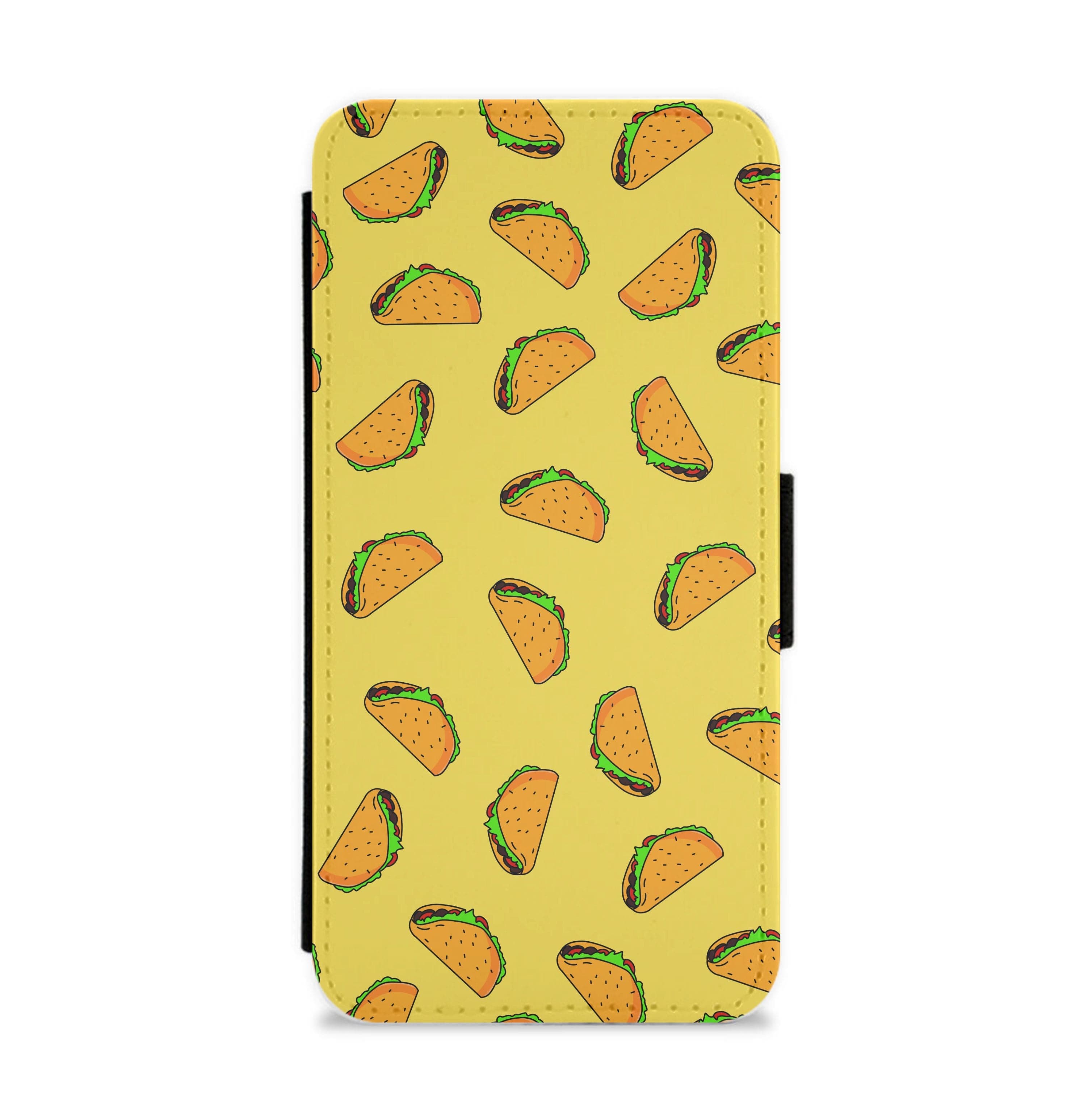 Tacos - Fast Food Patterns Flip / Wallet Phone Case