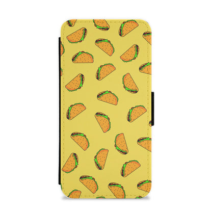 Tacos - Fast Food Patterns Flip / Wallet Phone Case