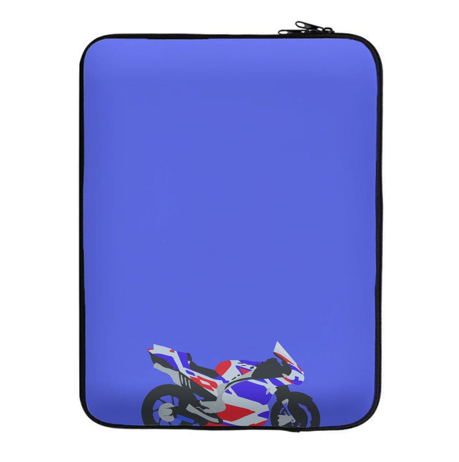 Red And Purple Motorbike - Moto GP Laptop Sleeve