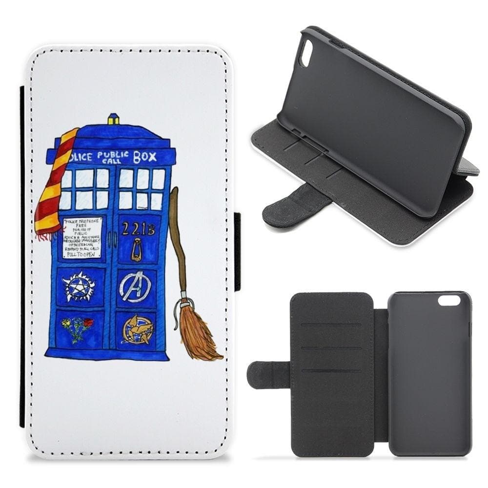 Multifandom Cartoon Flip / Wallet Phone Case - Fun Cases