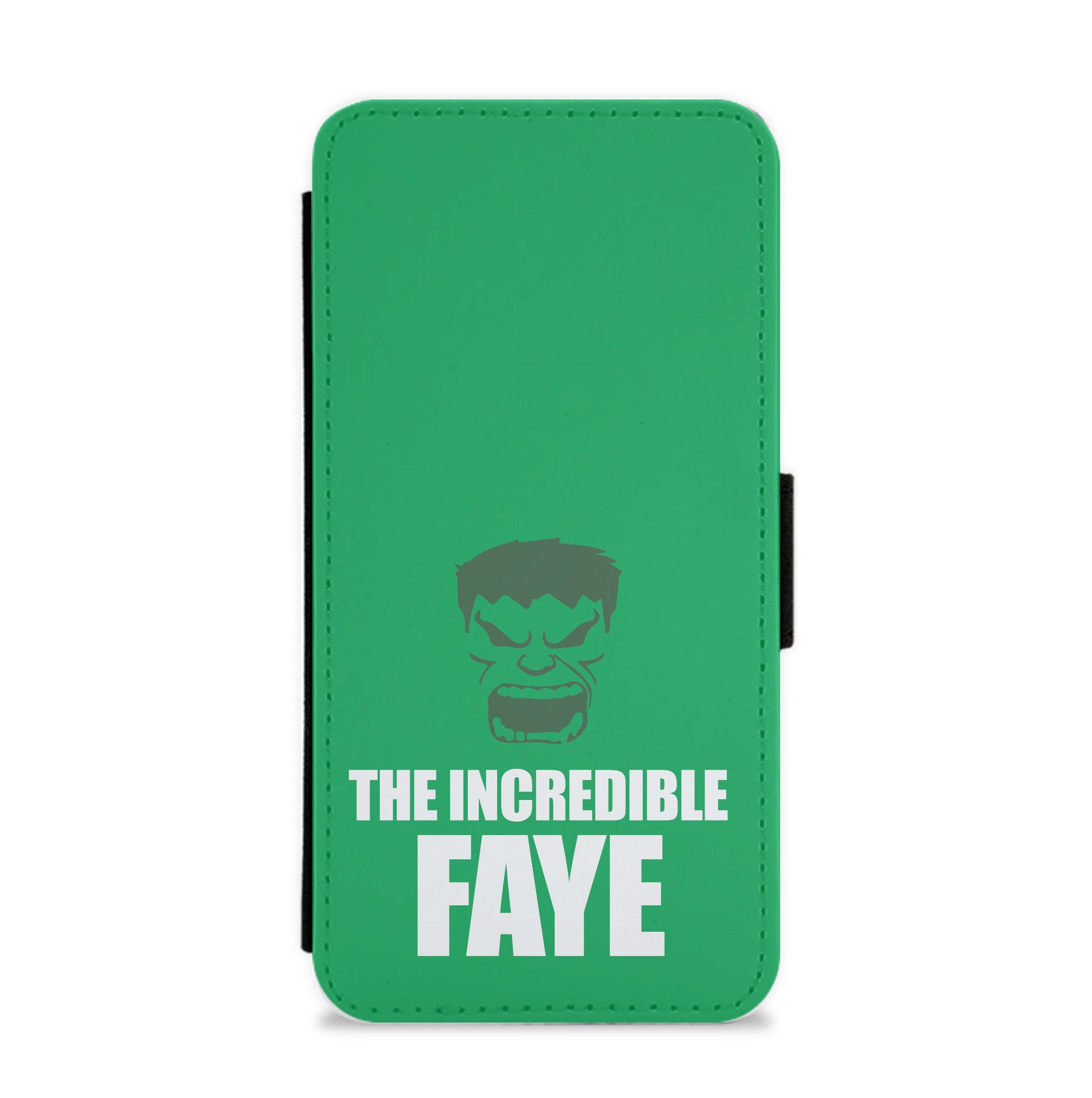 Hulk - Personalised Superhero Comic Flip / Wallet Phone Case