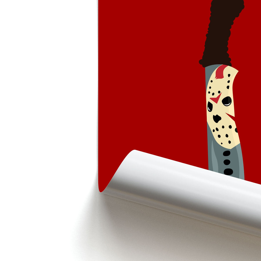 Jason Knife - Friday The 13th Poster