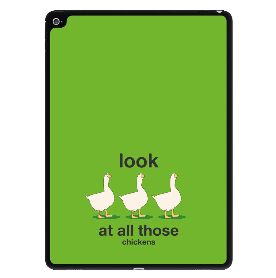 Look At All Those Chickens - Memes iPad Case