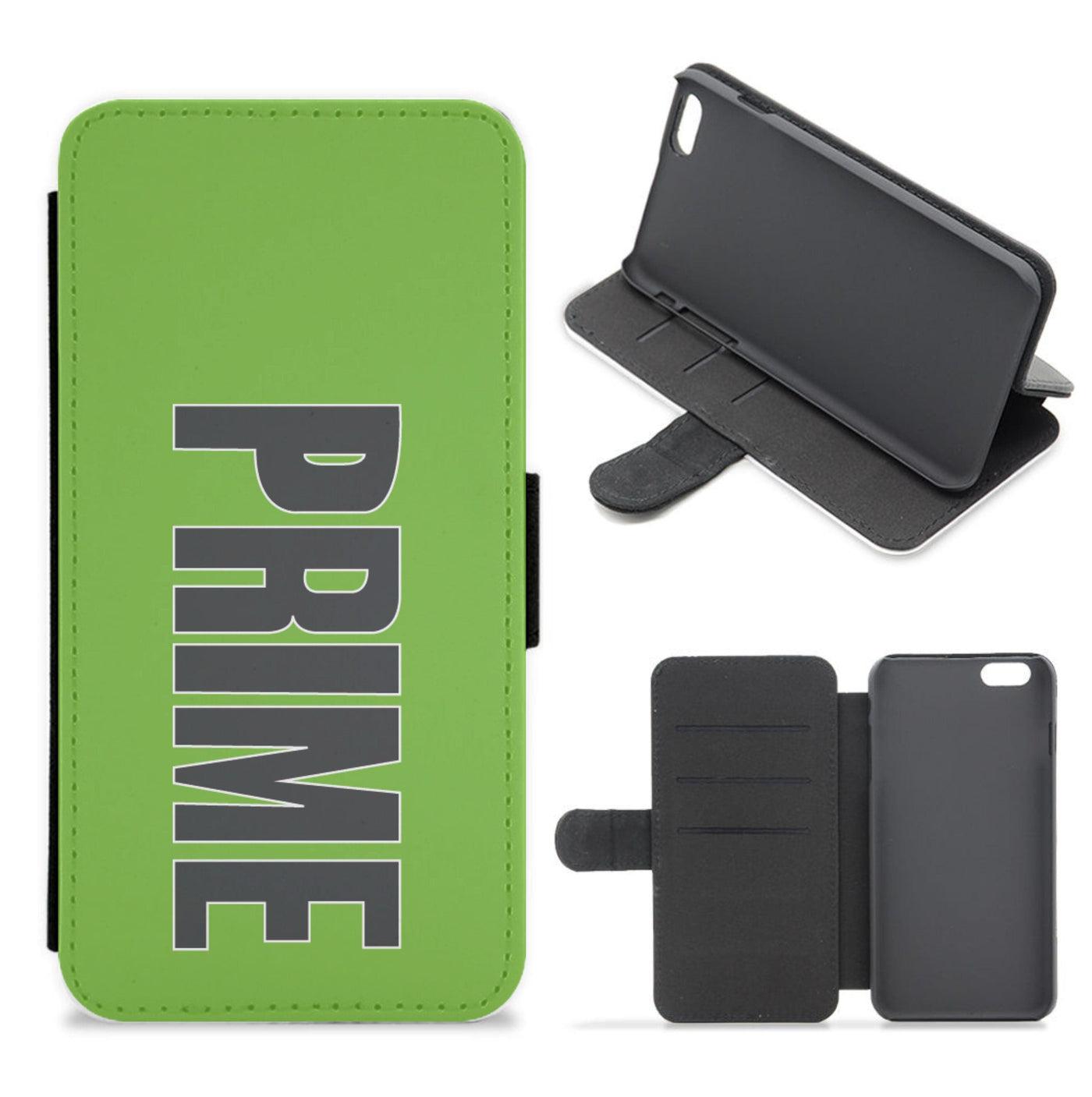 Prime - Green Flip / Wallet Phone Case