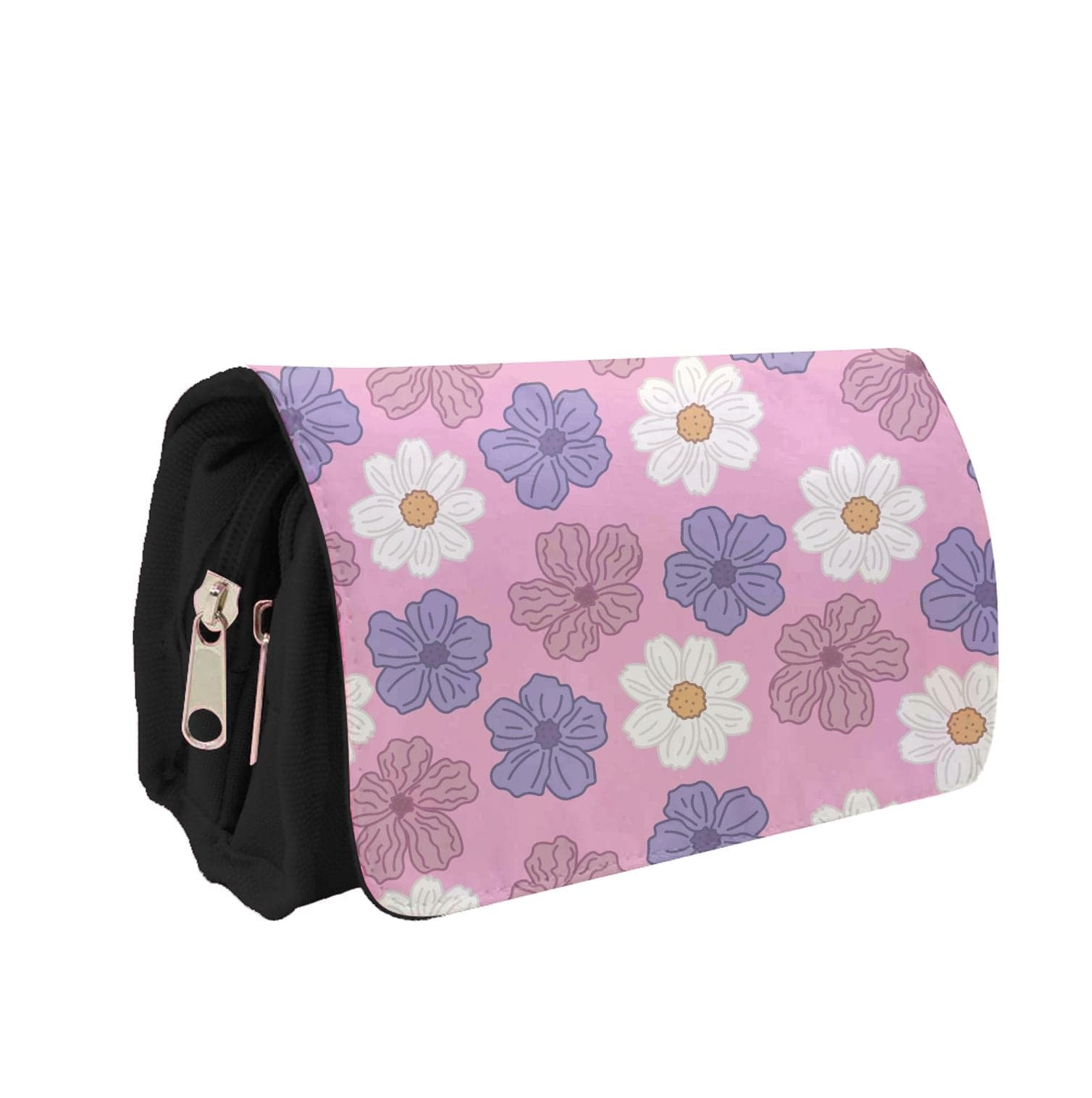 Pink, Purple And White Flowers - Floral Patterns Pencil Case