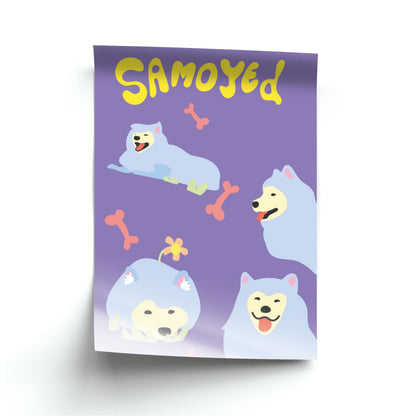 Samoyed - Dog Patterns Poster