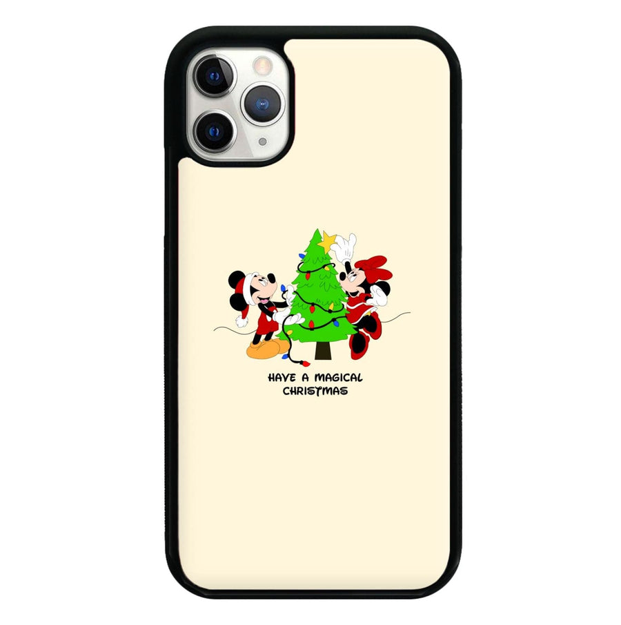 Festive Mickey And Minnie Mouse - Christmas  Phone Case