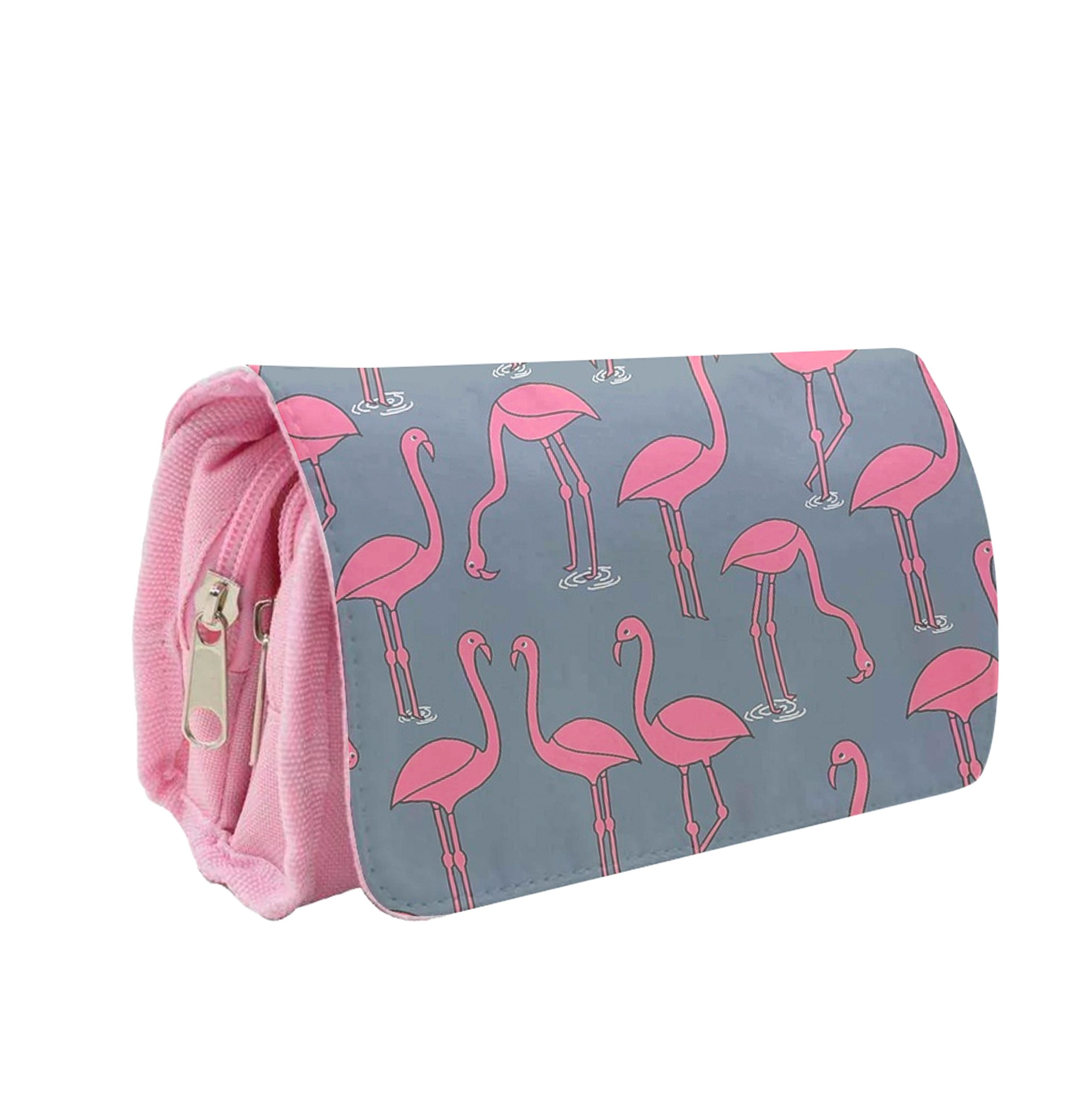 Basic Pink Flamingo Pattern Pencil Case