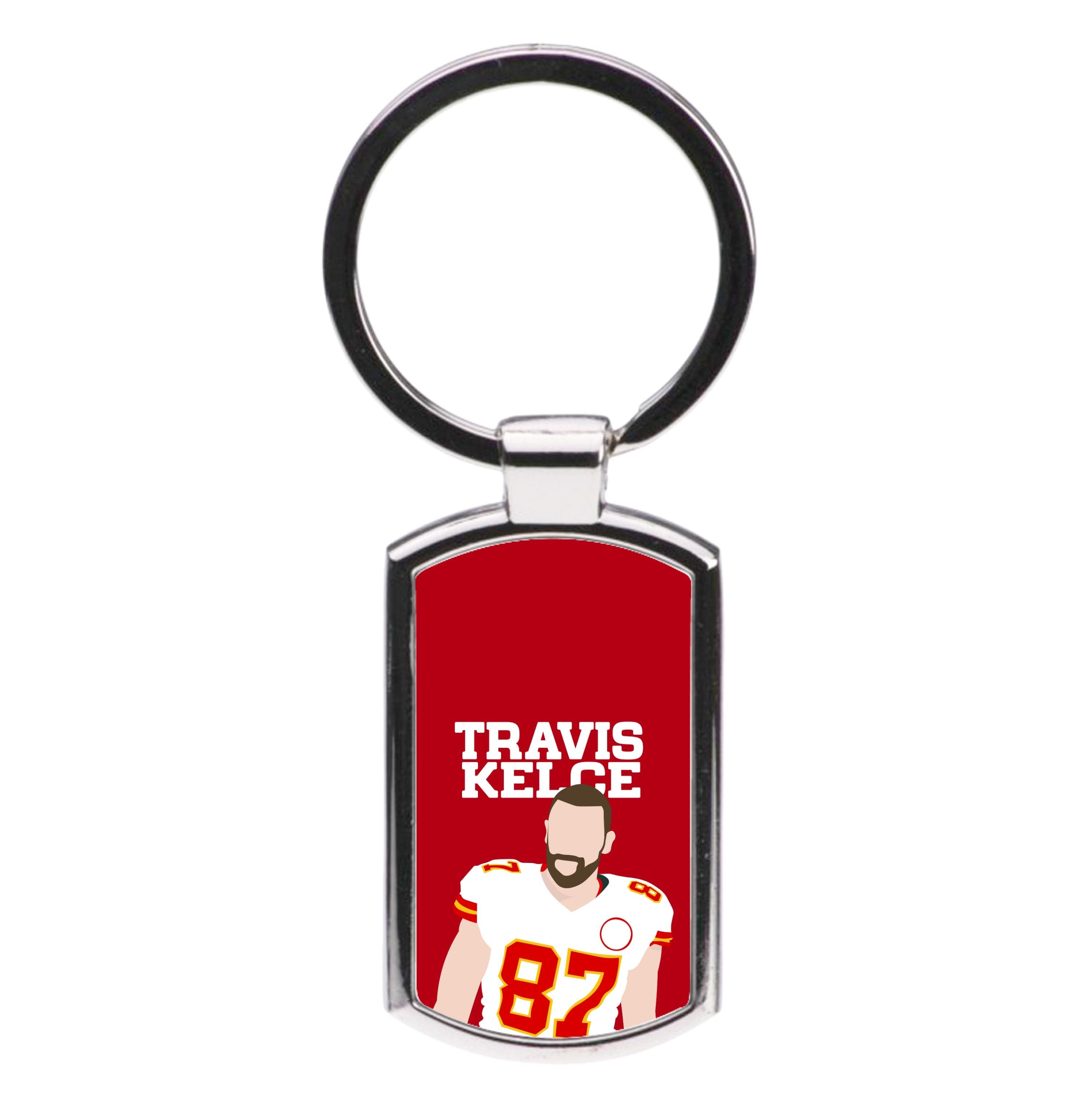 Red Travis Luxury Keyring