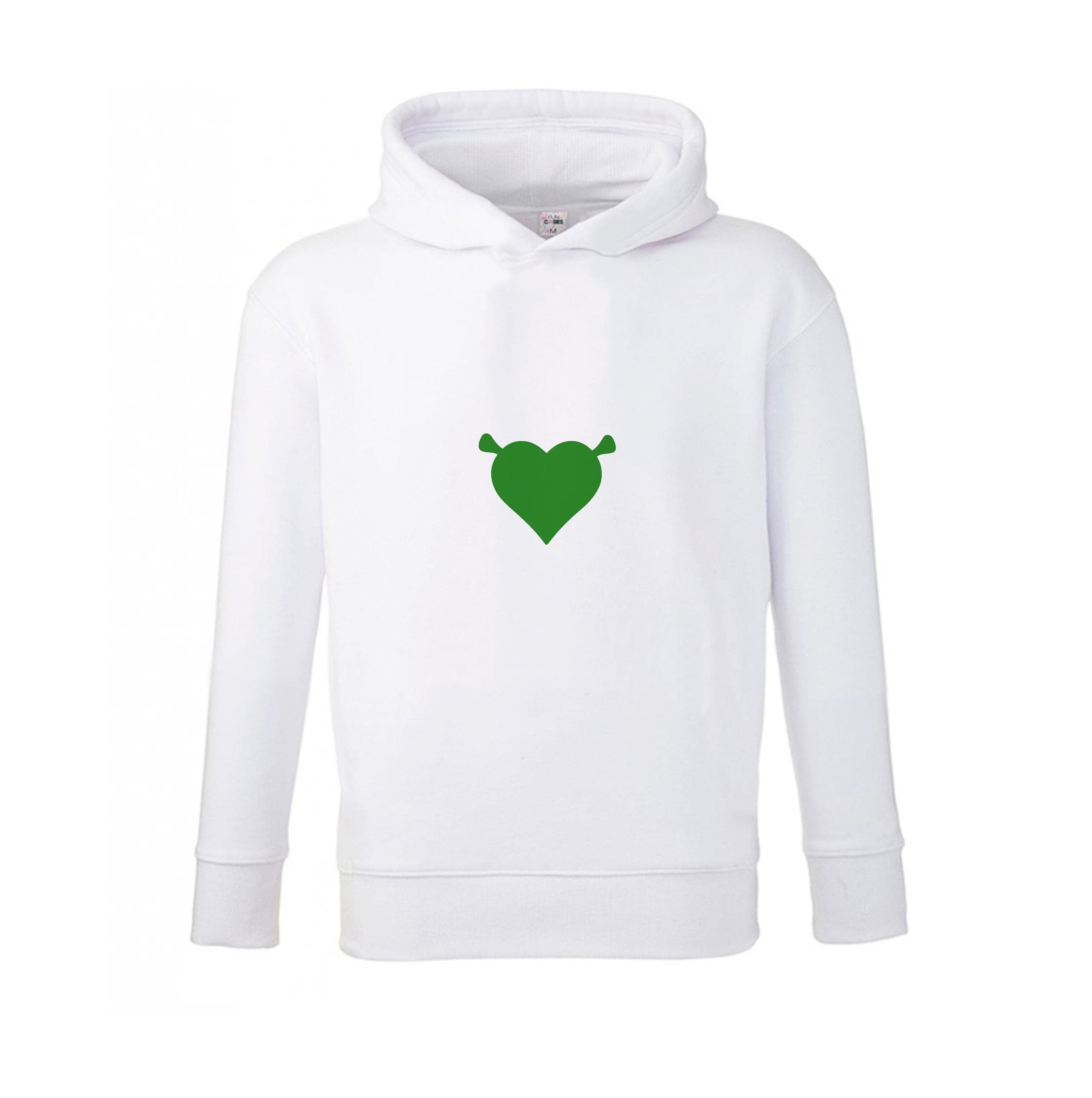 Green Ogre Heart Kids Hoodie