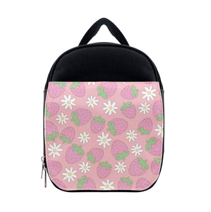 Pink Strawberries - Spring Patterns Lunchbox