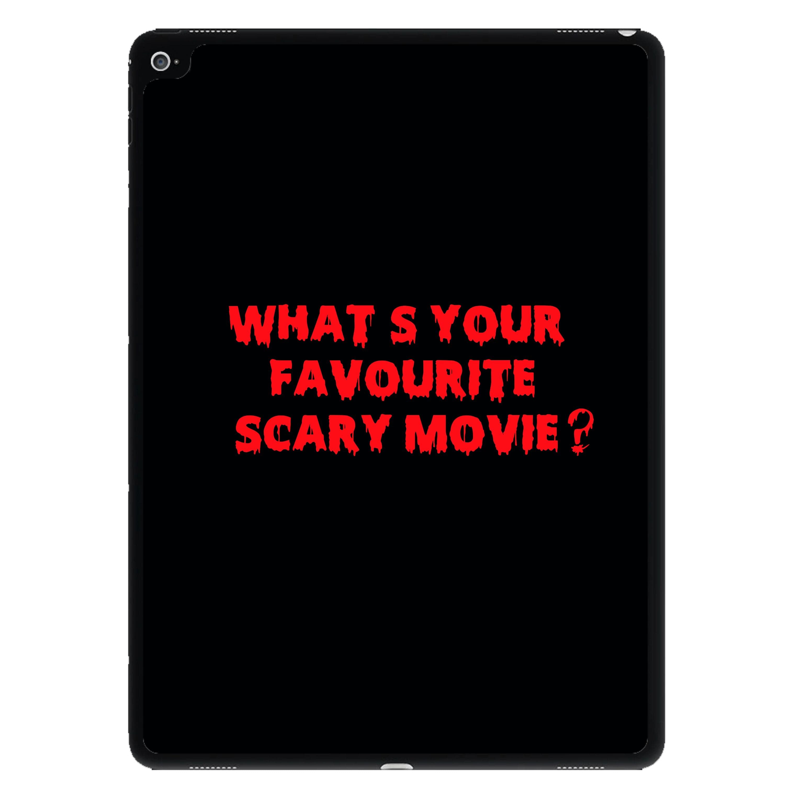 What's Your Favourite Scary Movie - Halloween iPad Case