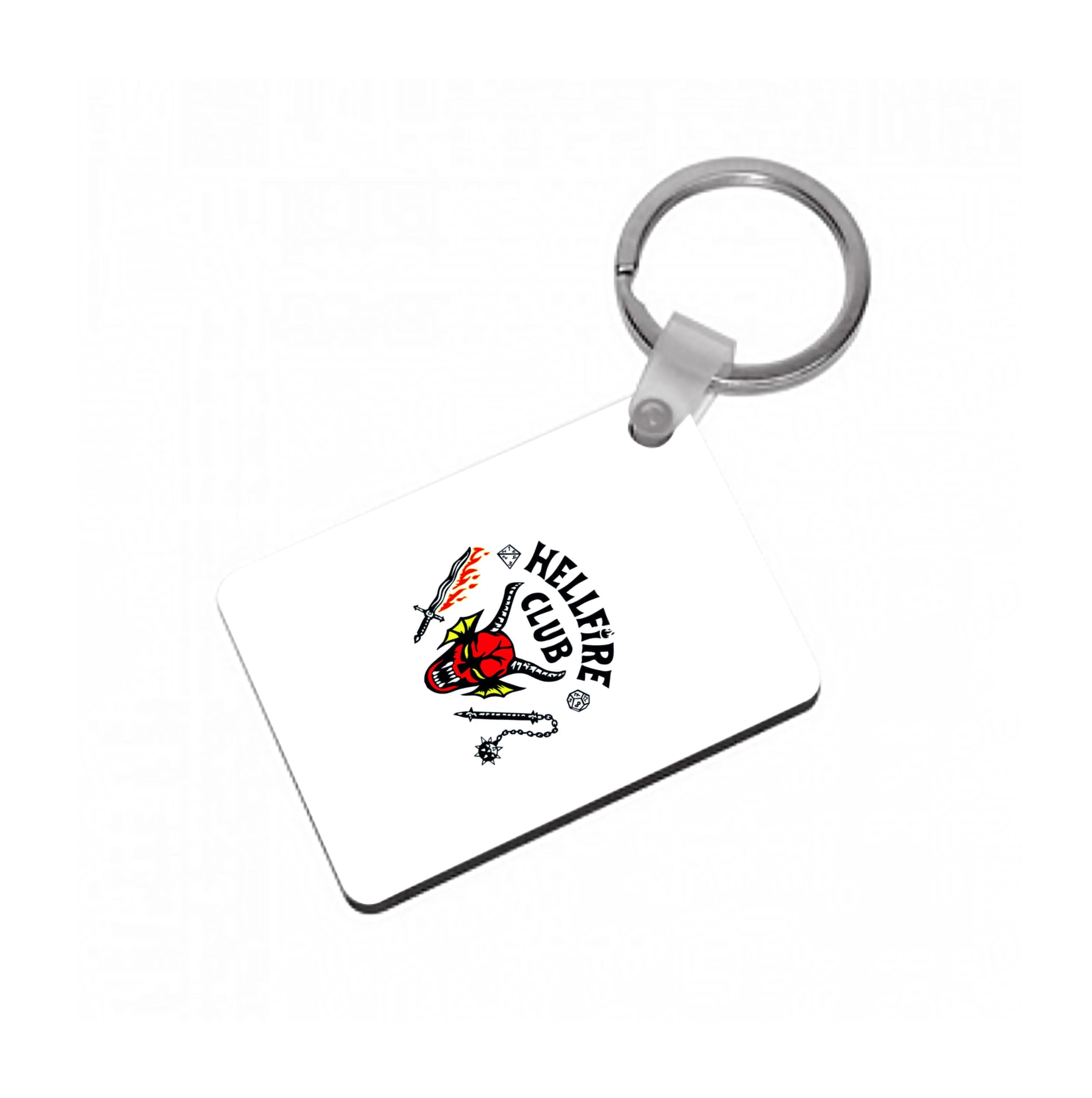 Hellfire Logo - White Keyring