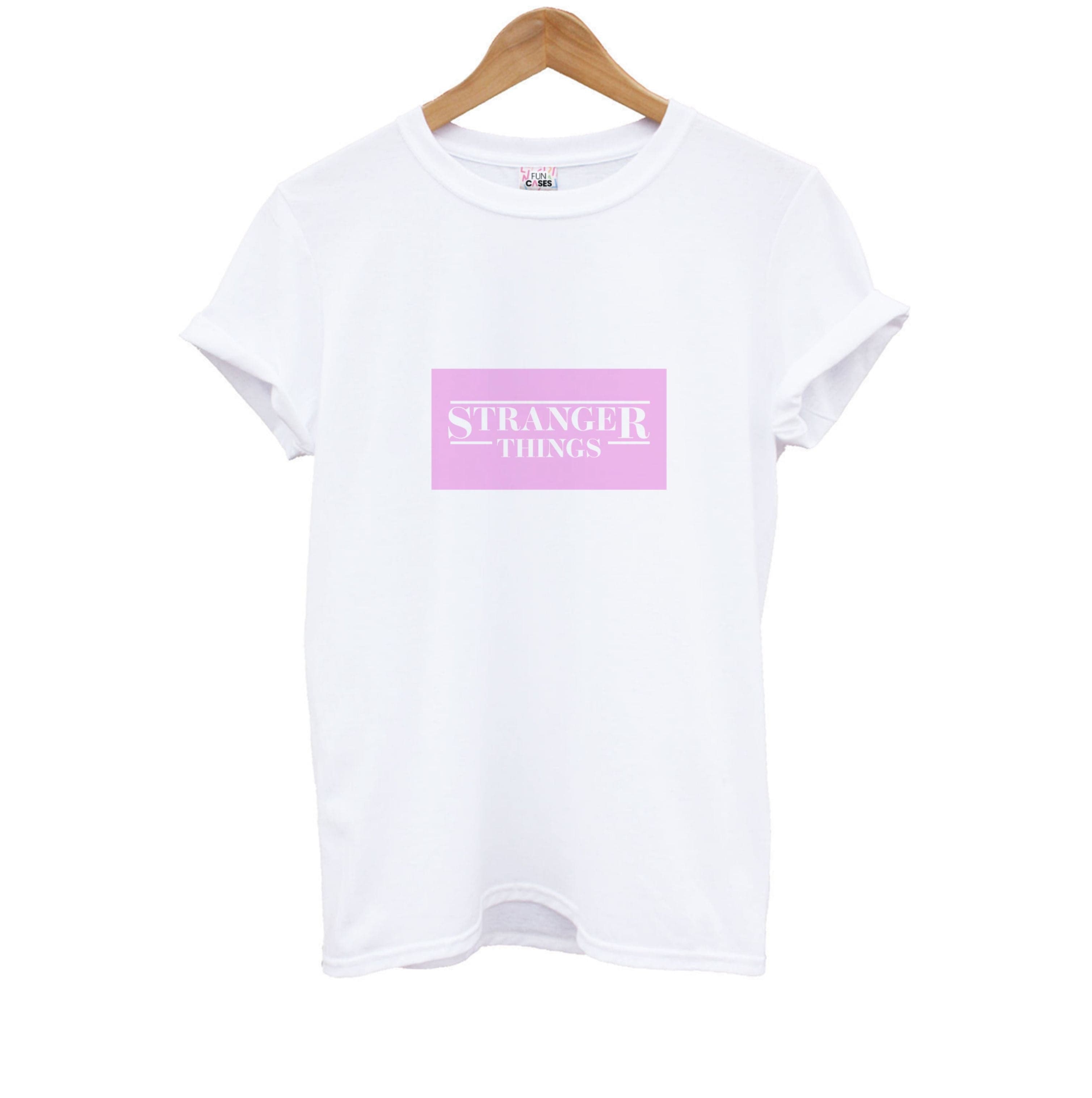 Pink Galaxy Stranger Kids T-Shirt