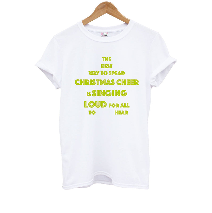 Christmas Cheer - Elf Kids T-Shirt