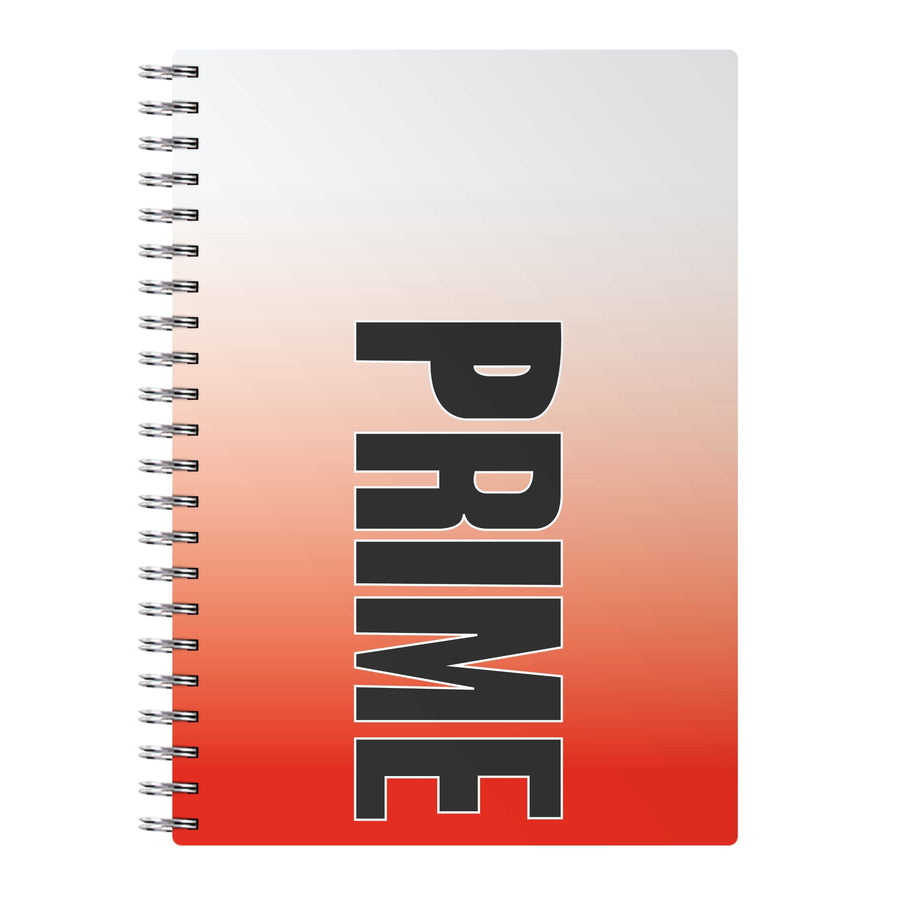 Prime - Red Gradient Notebook