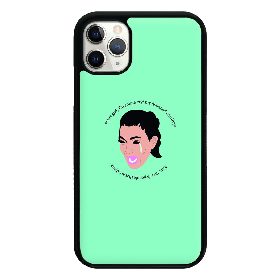 kim kardashian crying iphone case