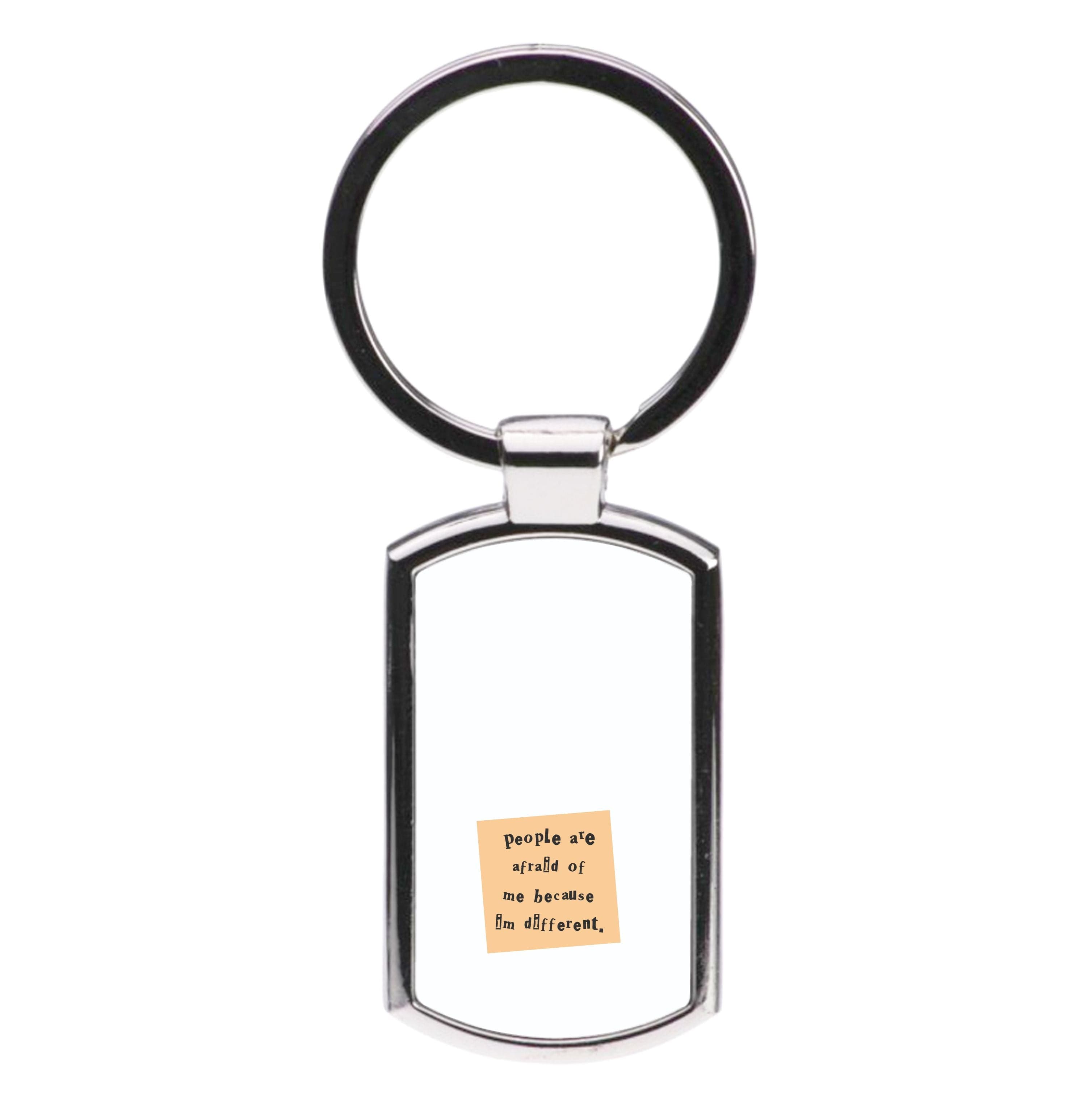 People Are Afraid Of Me - Scissorhands Luxury Keyring