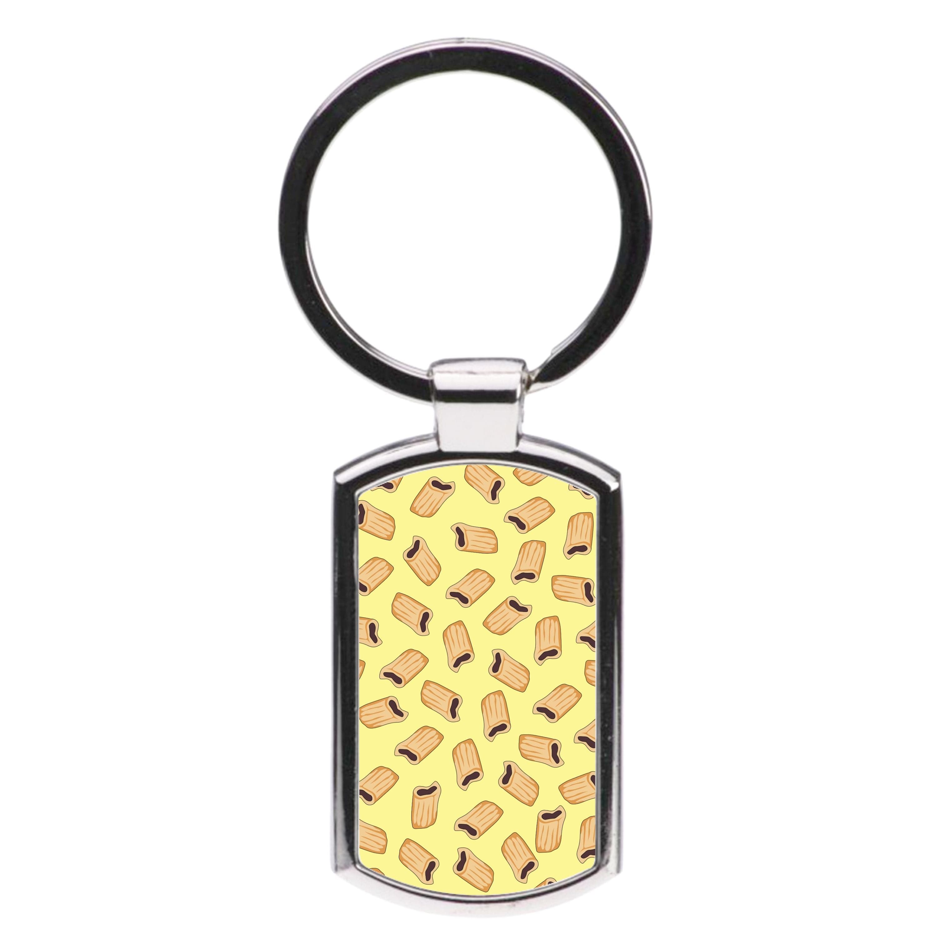 Fig Rolls - Biscuits Patterns Luxury Keyring