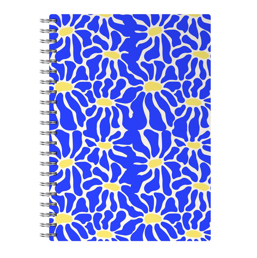 Dark Blue Flowers - Summer Notebook