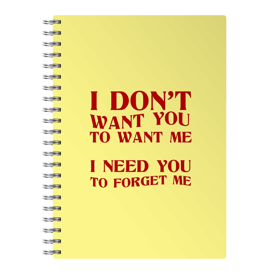 I Don't Want You - Wetleg Notebook