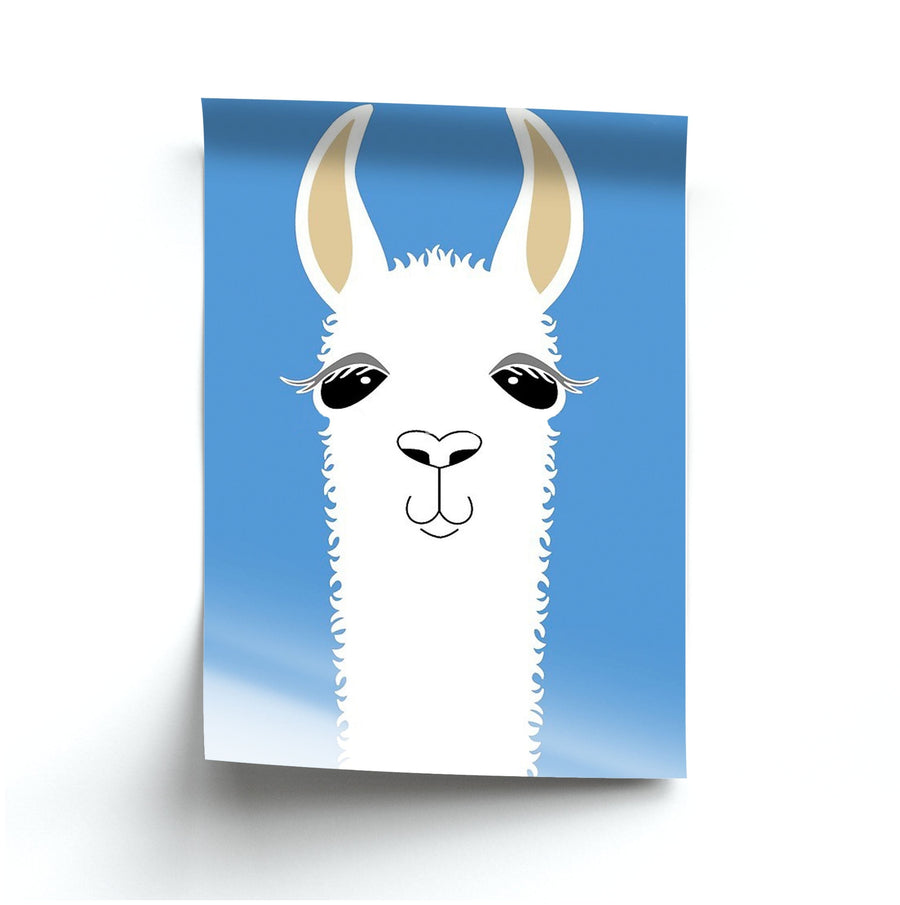 Llama Portrait Poster