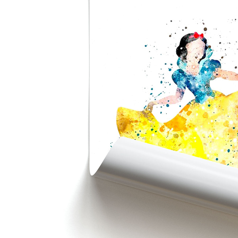 Watercolour Snow White Disney Poster