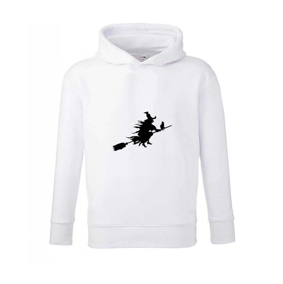 Witch And Cat - Halloween Kids Hoodie
