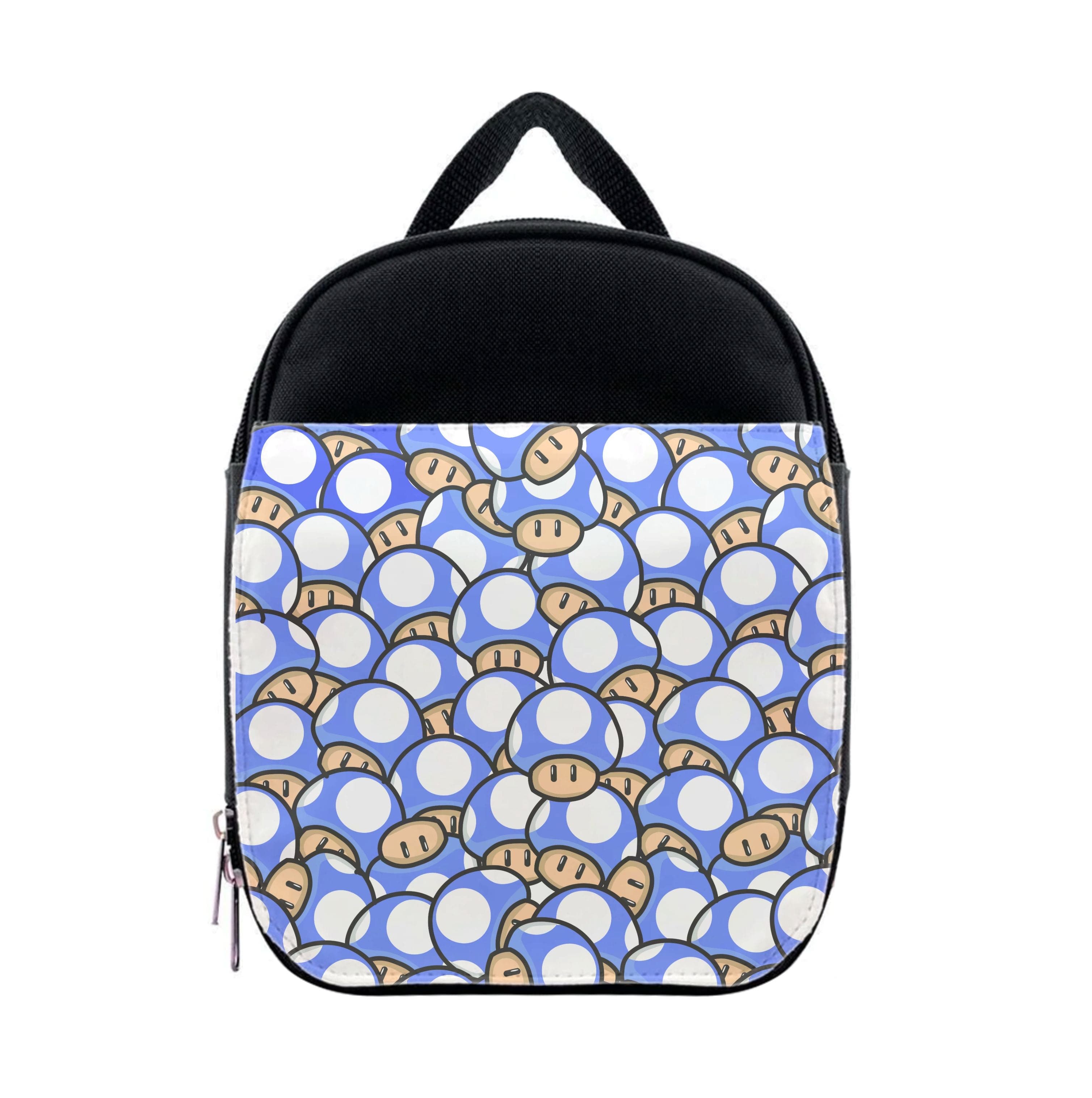 Mushroom Pattern - Dark Blue Lunchbox