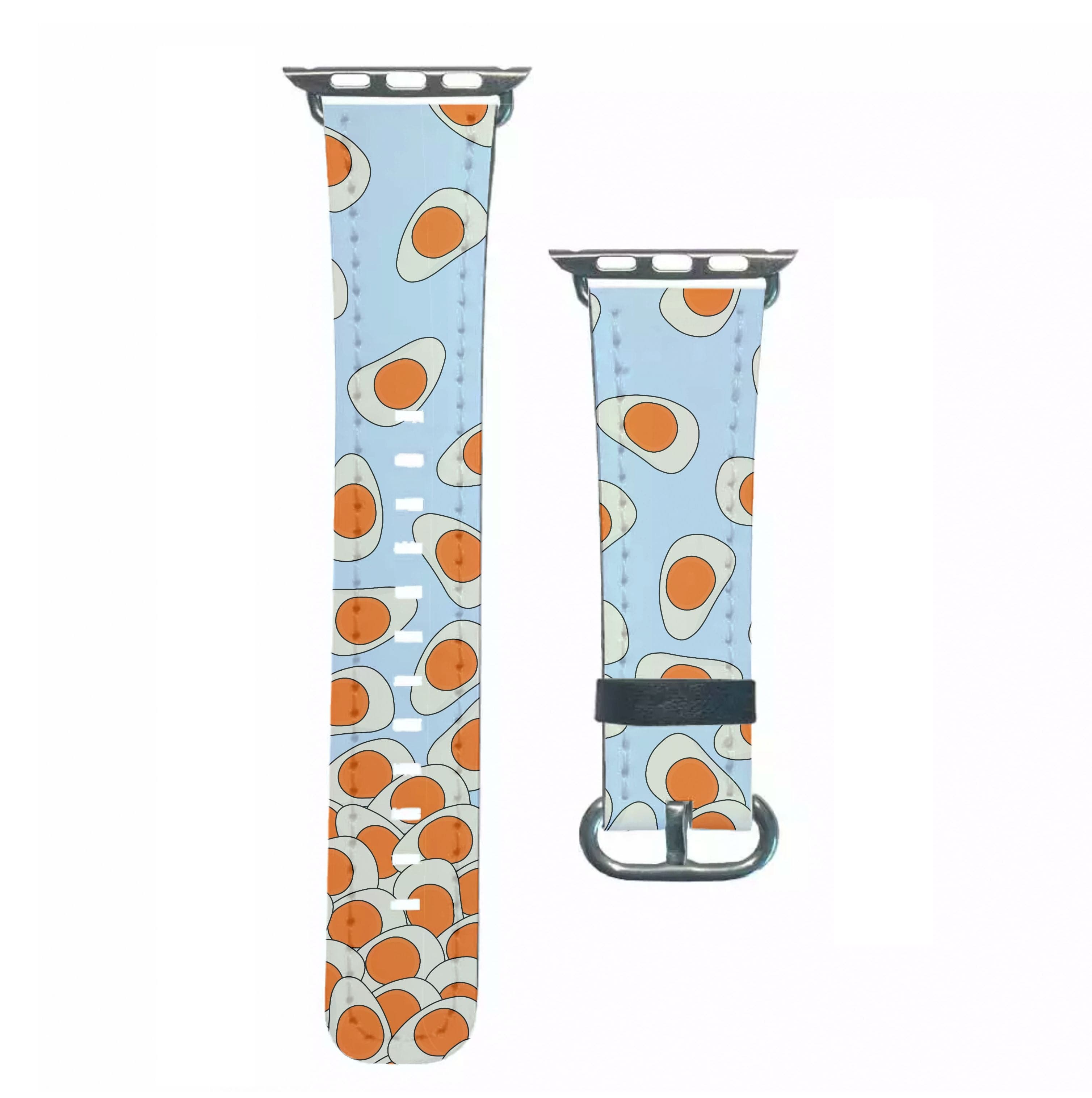 Fried Eggs - Sweets Patterns Apple Watch Strap