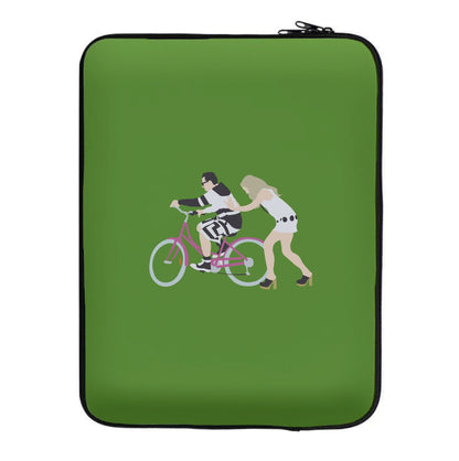 David Riding A Bike Laptop Sleeve