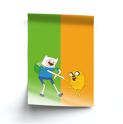 Jake The Dog And Finn The Human Poster