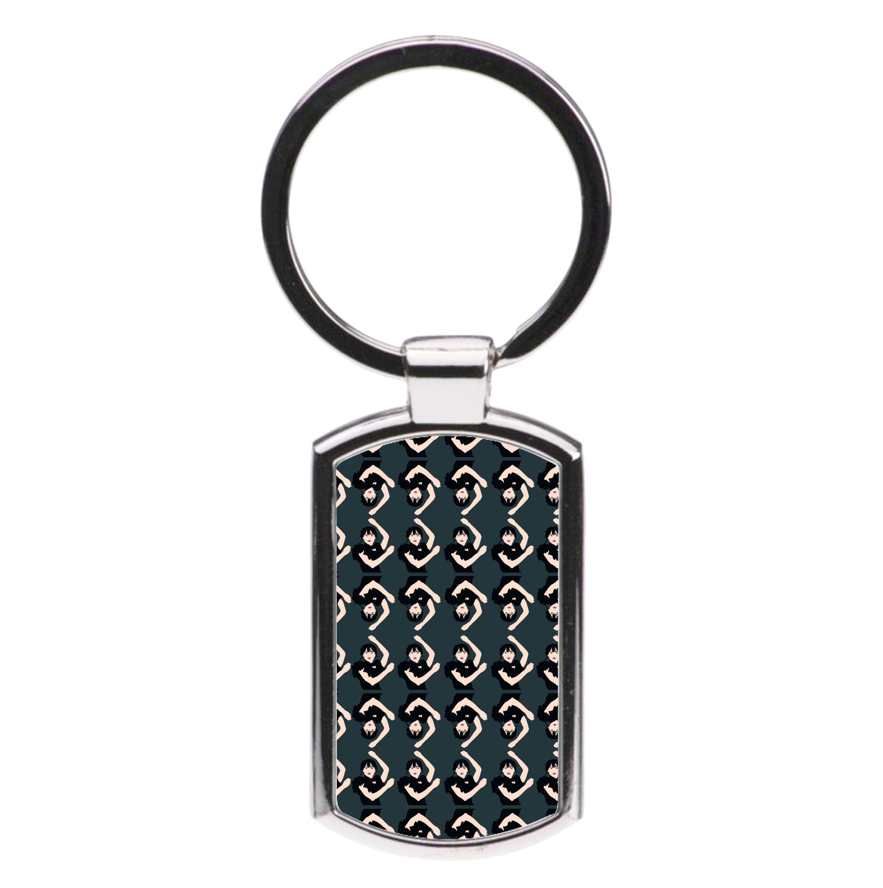 Dancing Pattern Wednesday Luxury Keyring