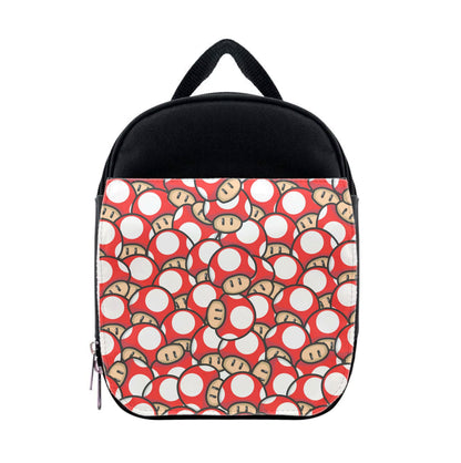 Mushroom Pattern - Red Lunchbox