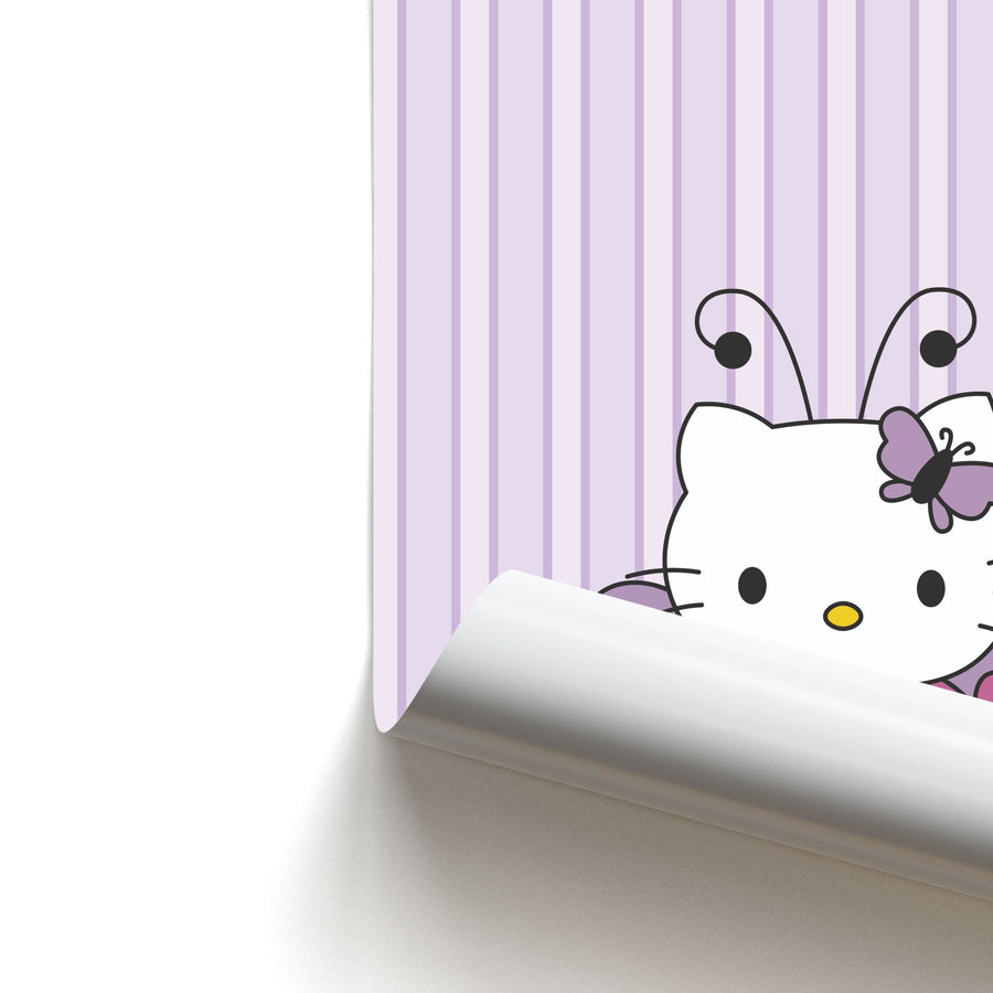 Butterfly - Hello Kitty Poster