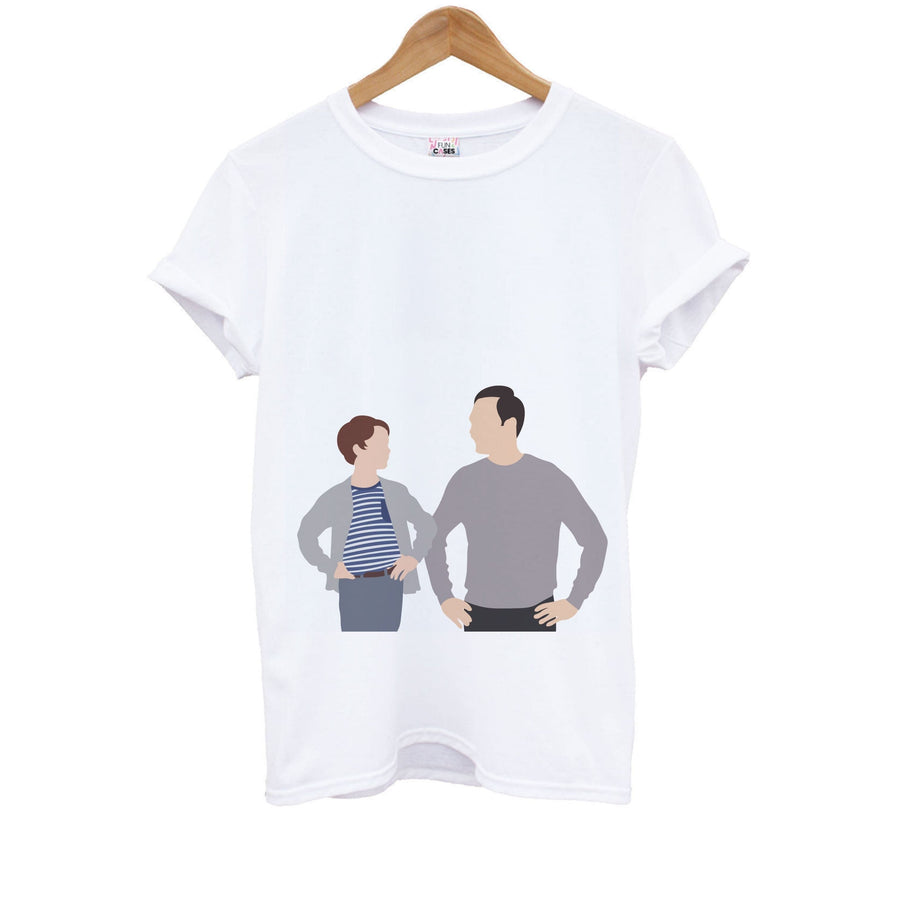 Big And Little Sheldon - Young Sheldon Kids T-Shirt