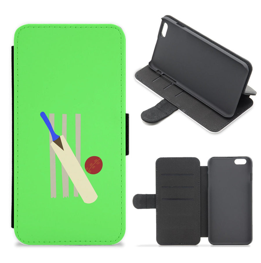 Wickets - Cricket Flip / Wallet Phone Case
