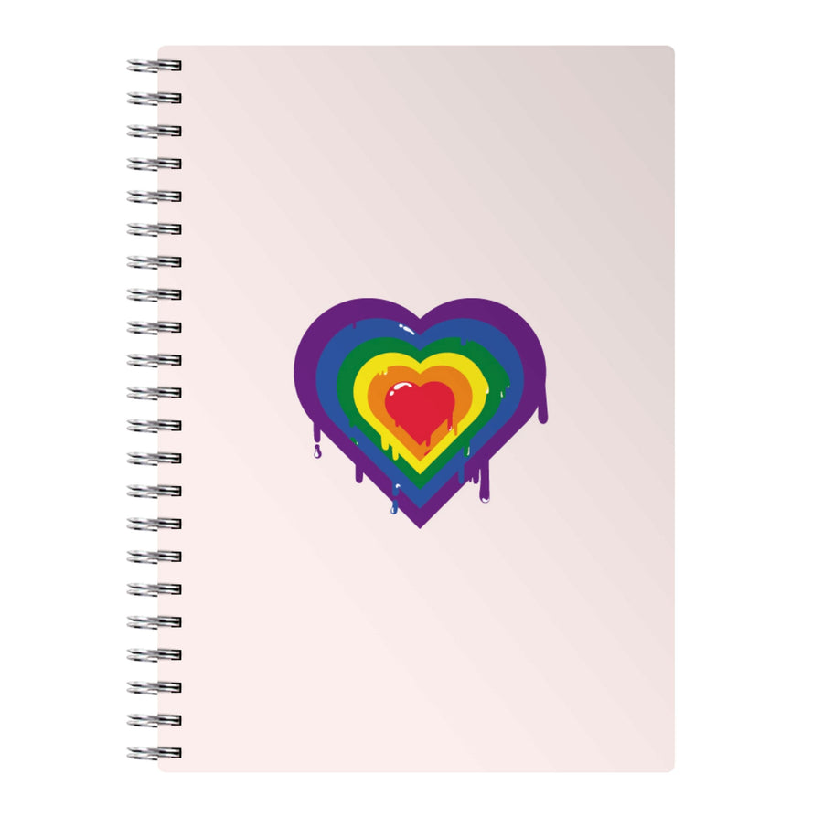 Dripped heart - Pride Notebook