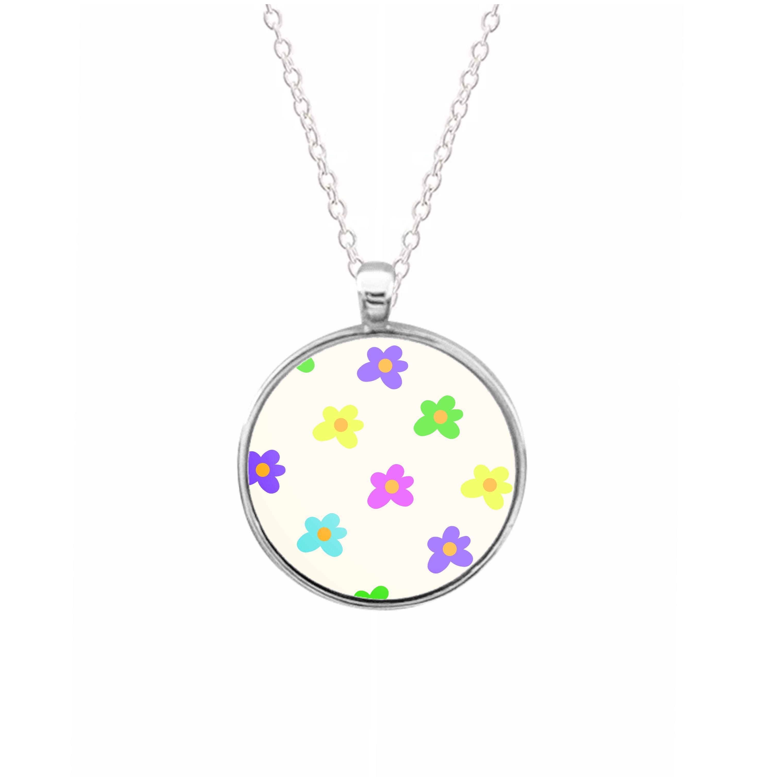 Cute Flower Pattern - Floral Necklace