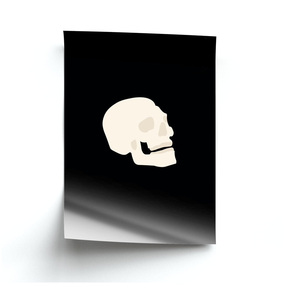 Skull Outline - Halloween Poster