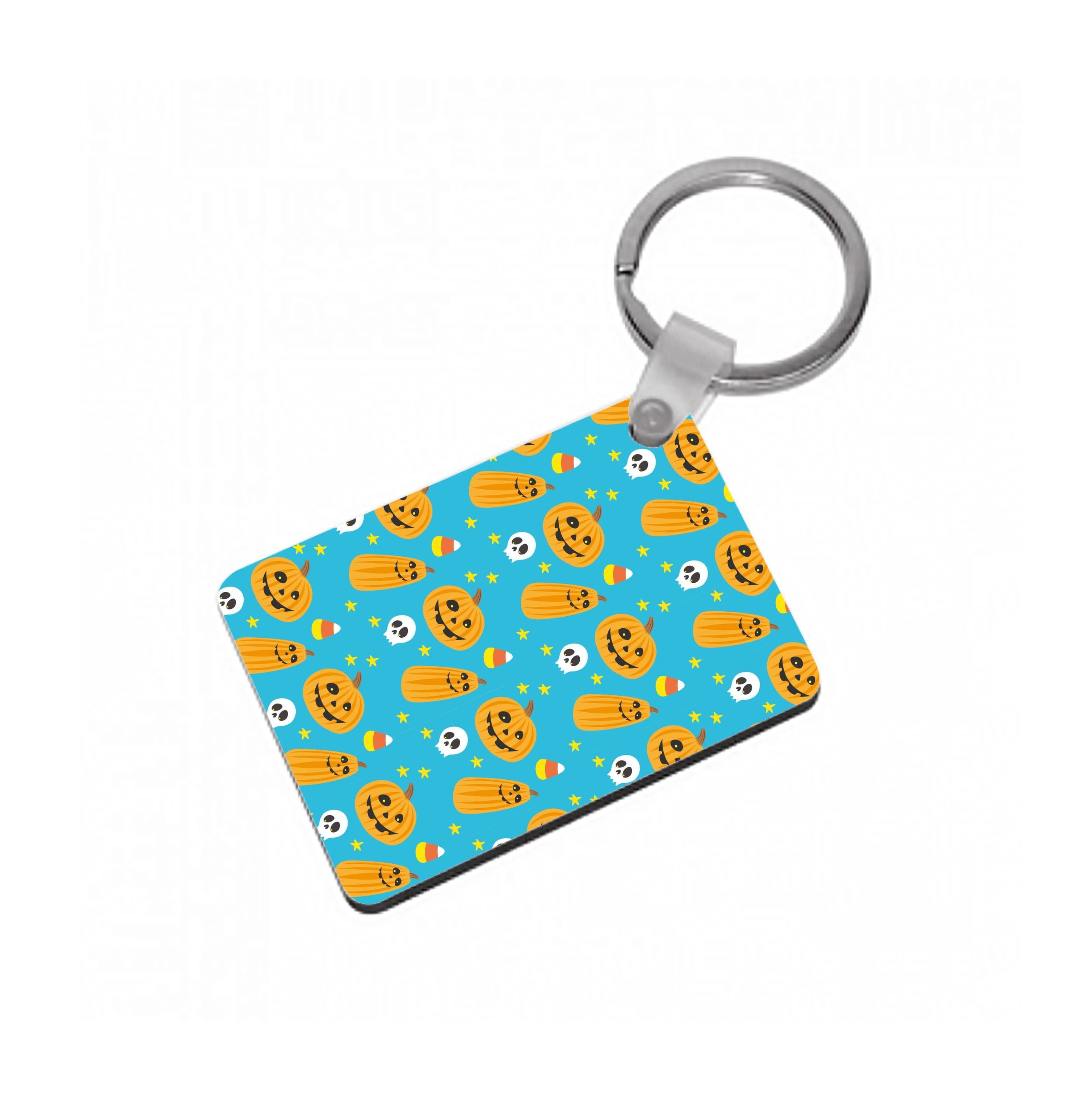 Halloween Pattern 1 Keyring