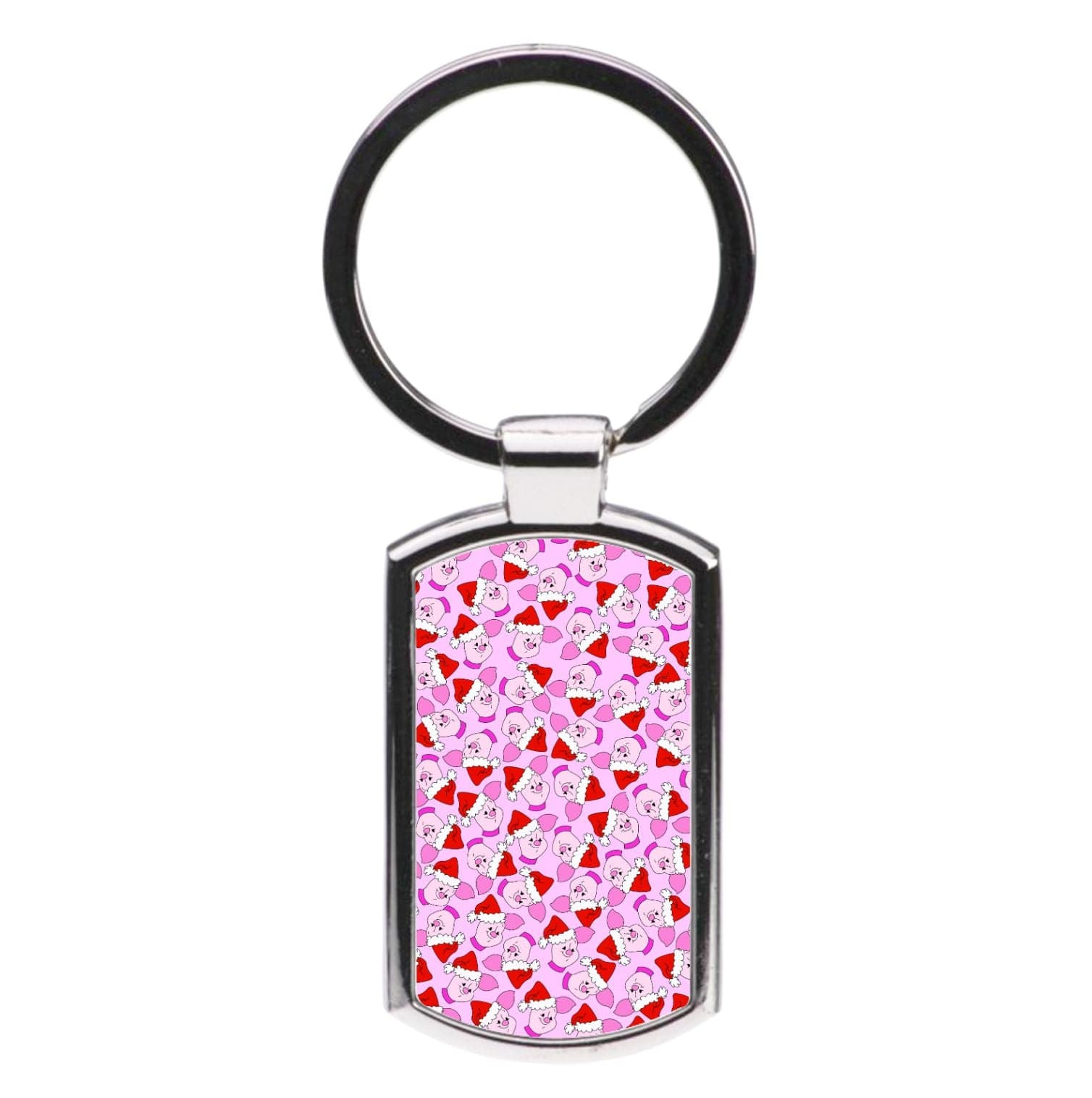 Pig Pattern Christmas Luxury Keyring