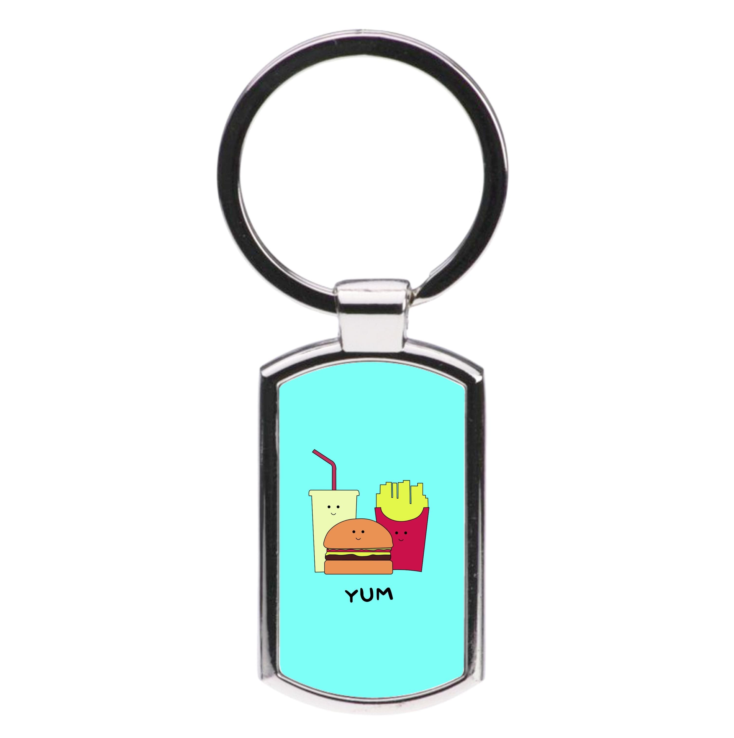 Fast Food Meal - Fast Food Patterns Luxury Keyring