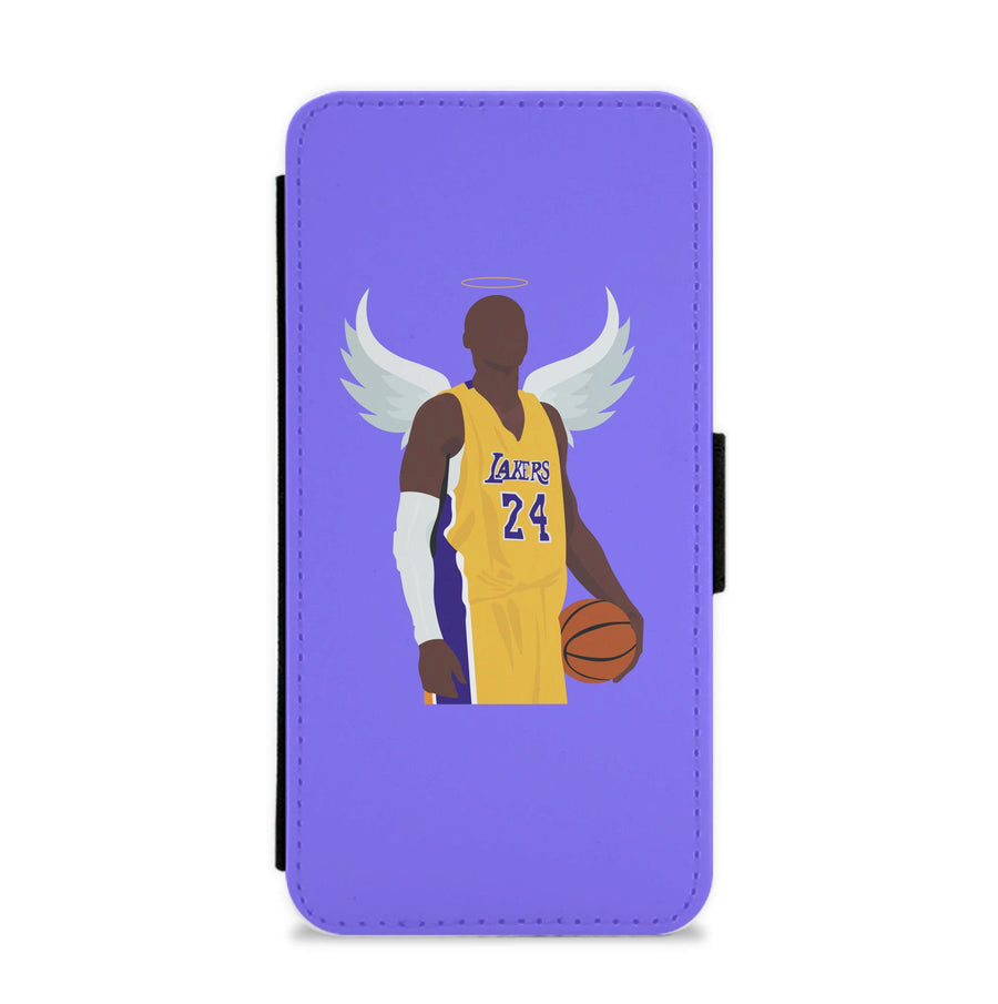 Kobe with wings - Basketball Flip / Wallet Phone Case