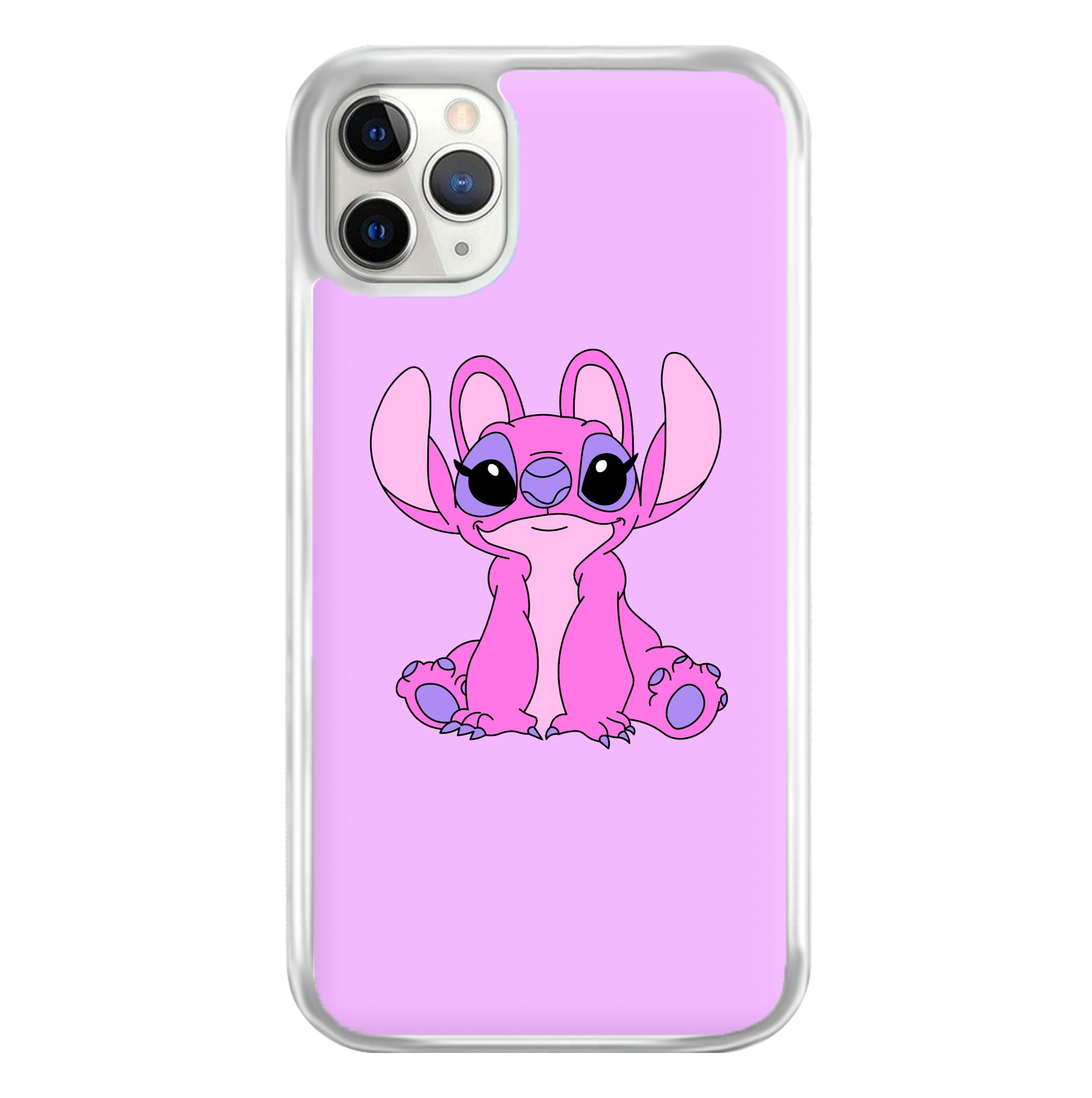 Sitting Down - Pink Alien Phone Case