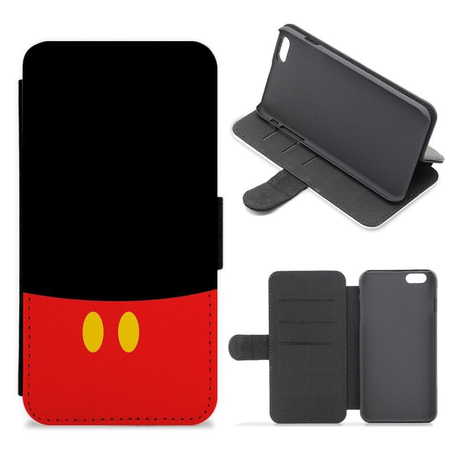Mickey Mouse Outfit Flip / Wallet Phone Case - Fun Cases