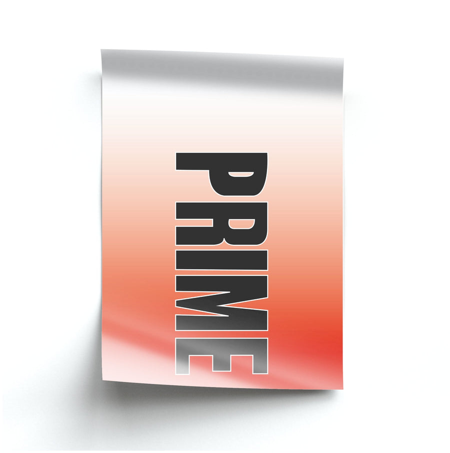 Prime - Red Gradient Poster