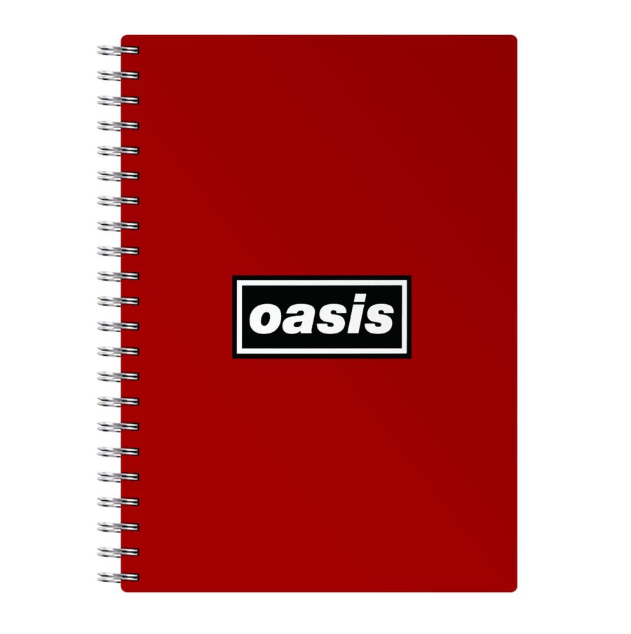 Band Name Red - Oasis Notebook