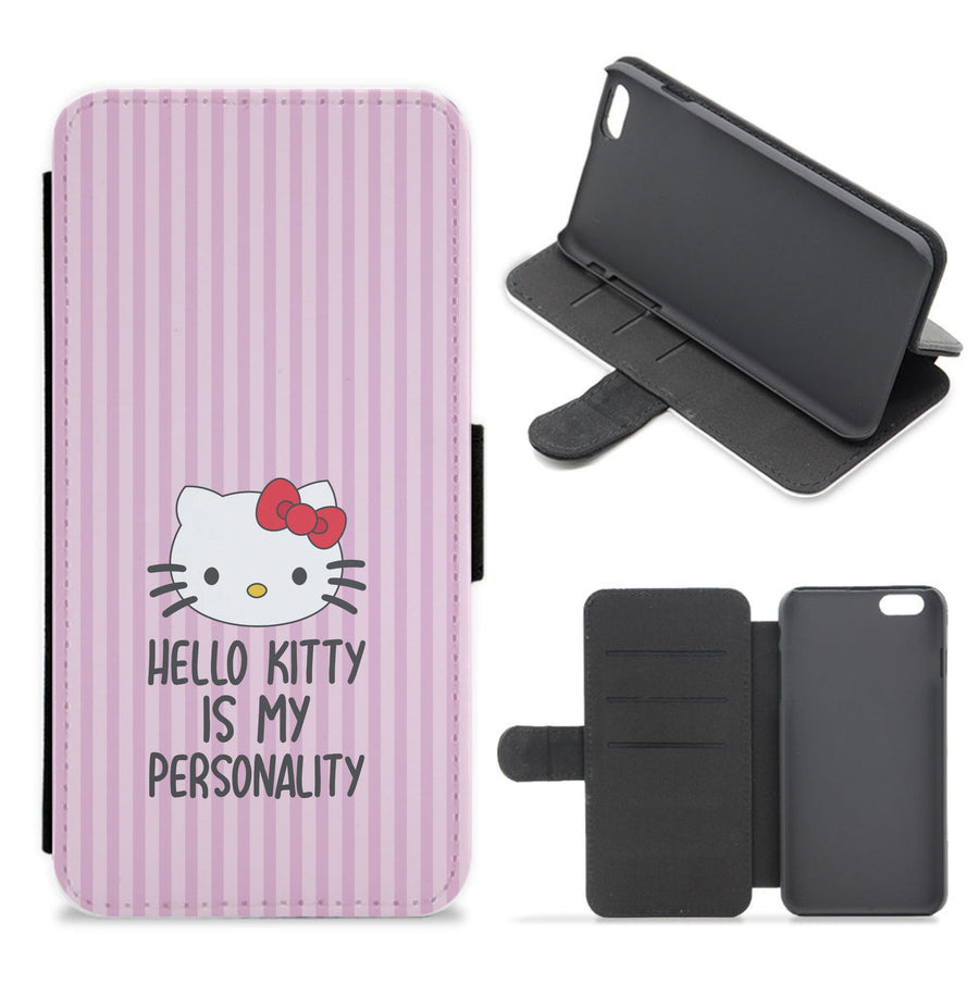 Hello Kitty Is My Personality - Hello Kitty Flip / Wallet Phone Case